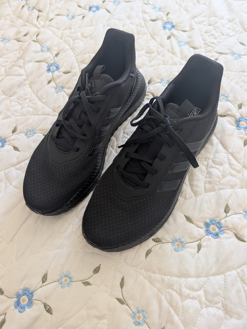Adidas  All-Black Lightweight Training Sneakers